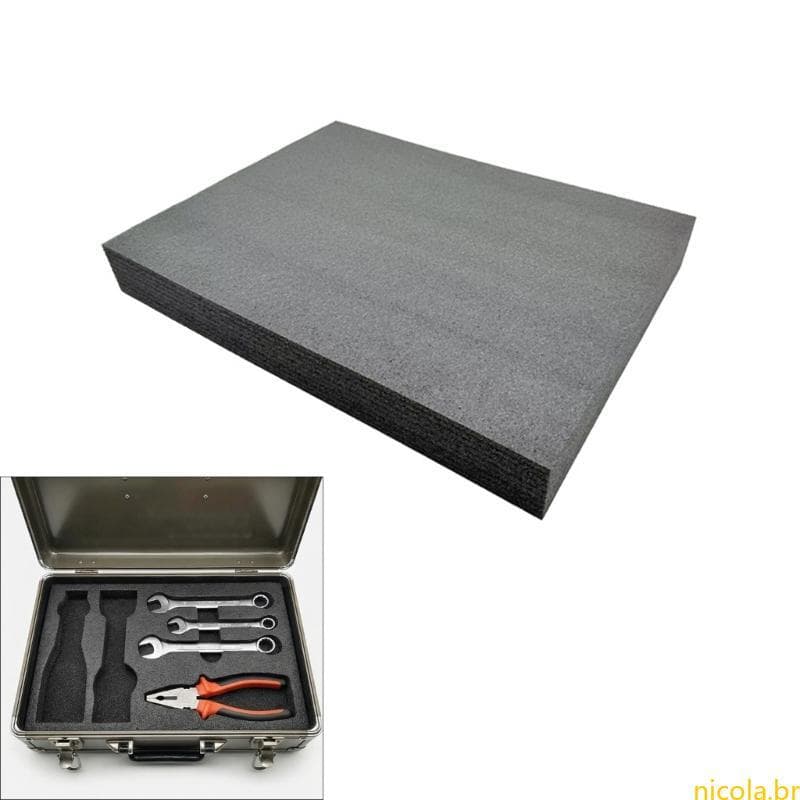 Nic Folha Espuma EPE, 400x350mm, Inserções Para Estojo Ferramentas, Ajuste, Acessório