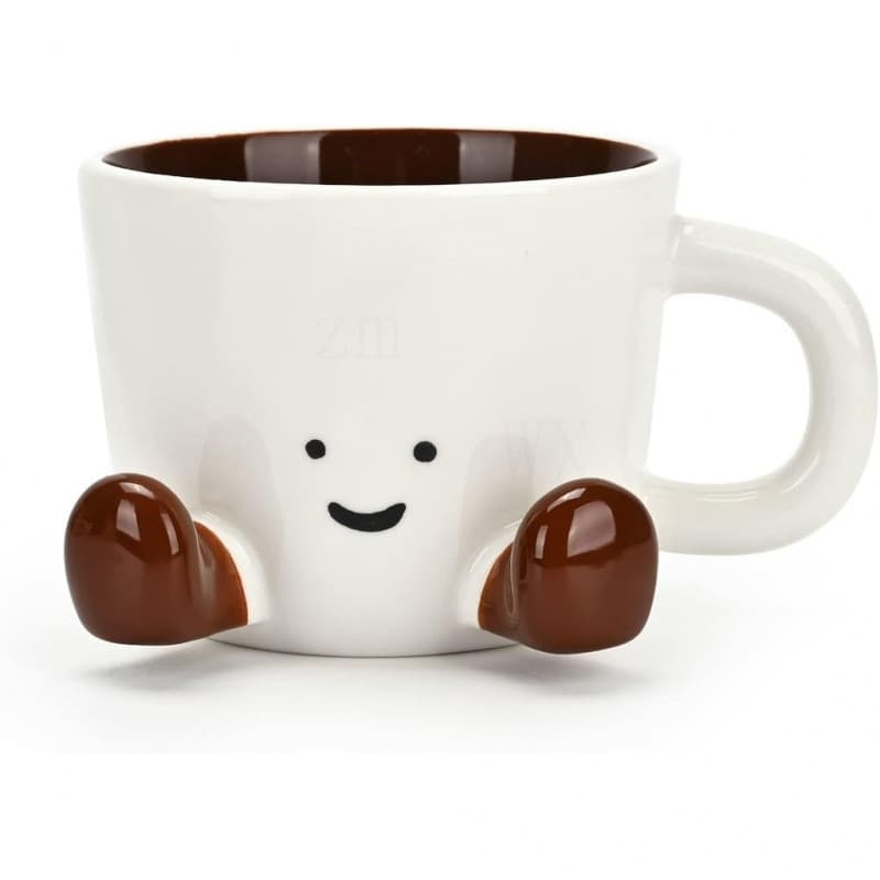 Canecas de Café, Caneca Bonita e Divertida para Mulheres, 12.8oz/380ml, Canecas de Cerâmica Únicas para Café e Chá, Pres