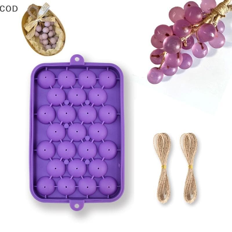[YMC] Kit De Molde De Sabão DIY De Silicone Com Design De Uva Moldes Artesanais Requintados Para Fabricação De Banho Art