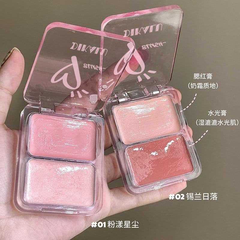 [Água Luminosa Translúcida] Estilo Coreano Água Luminosa Pele Deus Ponto Duplo Água Luminosa Blush Creme Alto Brilho Exp