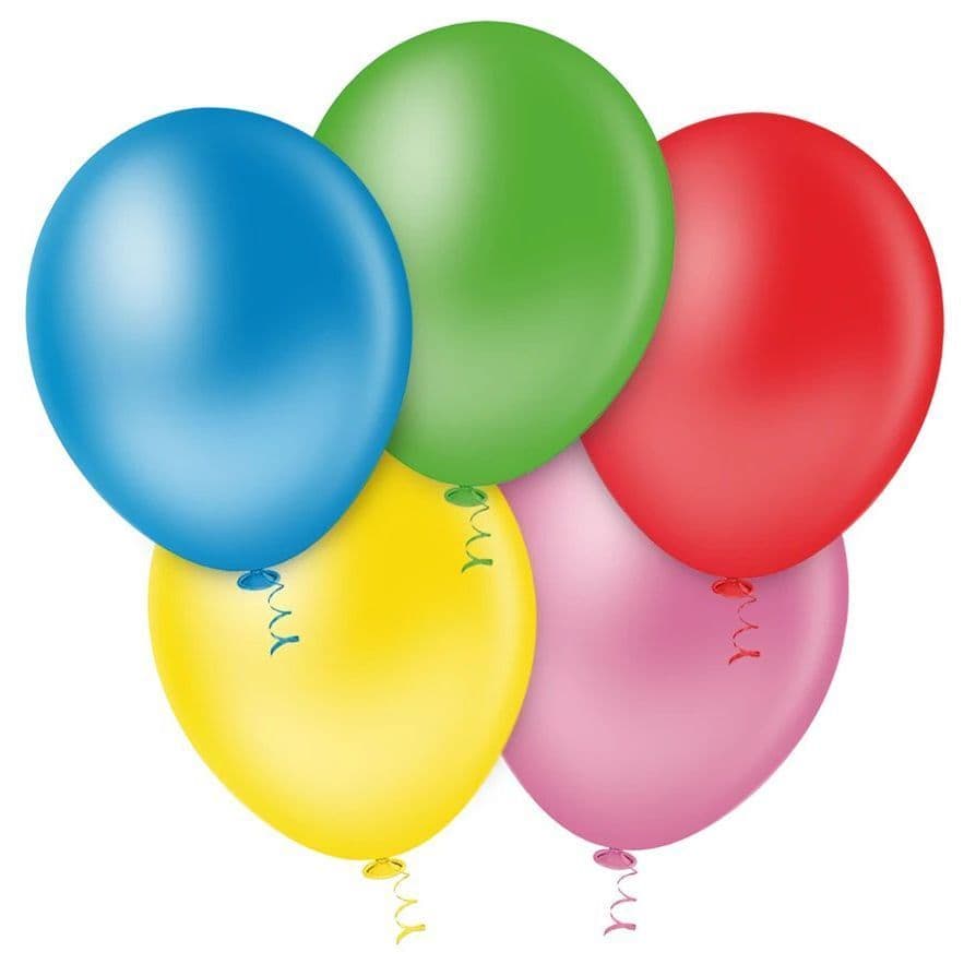 Balão 7 Polegadas  50 Unidades – Bexiga Redonda  Colorida para Festa e 15 Anos