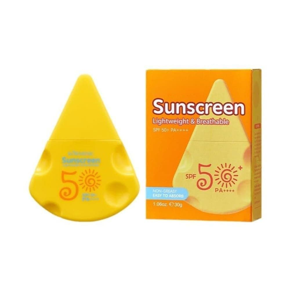 Protetor Solar Leve para Rosto e Corpo, Creme Protetor Solar de Amplo Espectro SPF 50 com Fórmula Hidratante, Protetor S