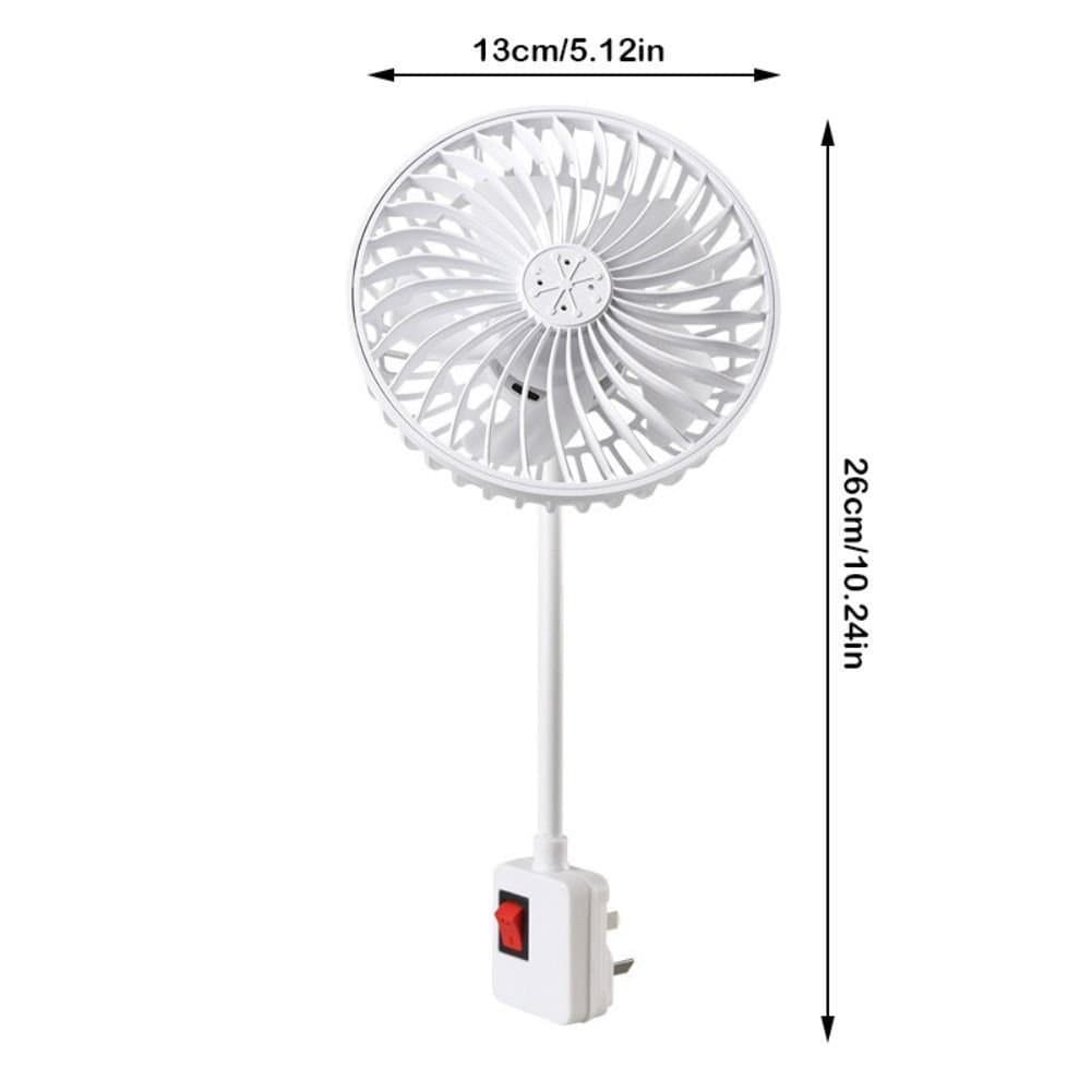 Ventilador de Tomada, Economia de Energia com Tampa de Segurança, Ventilador de Parede Durável, Baixo Ruído, Rotacionáve