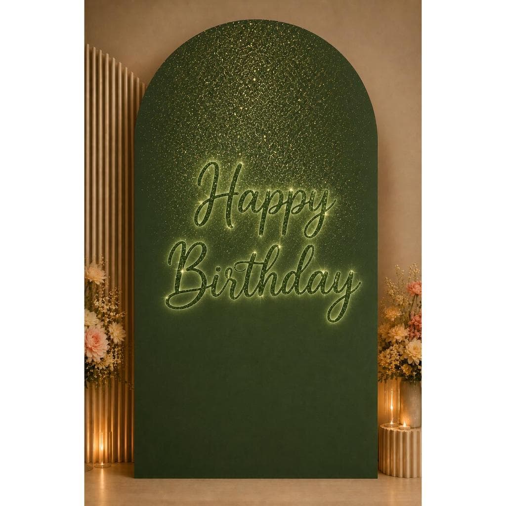 Painel Romano Premium FELIZ ANIVERSÁRIO MODELO 206