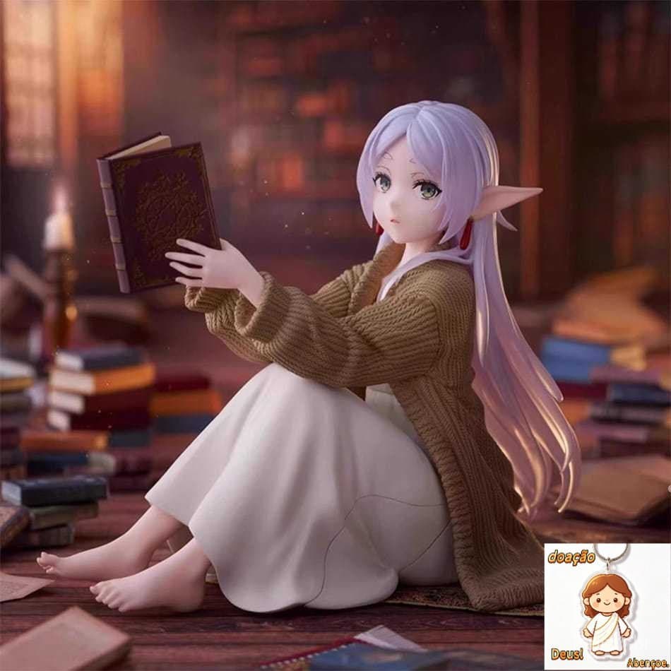 Action Figure Frieren e a Jornada Para o Além Frieren Boneco Colecionável PVC 12cm Anime