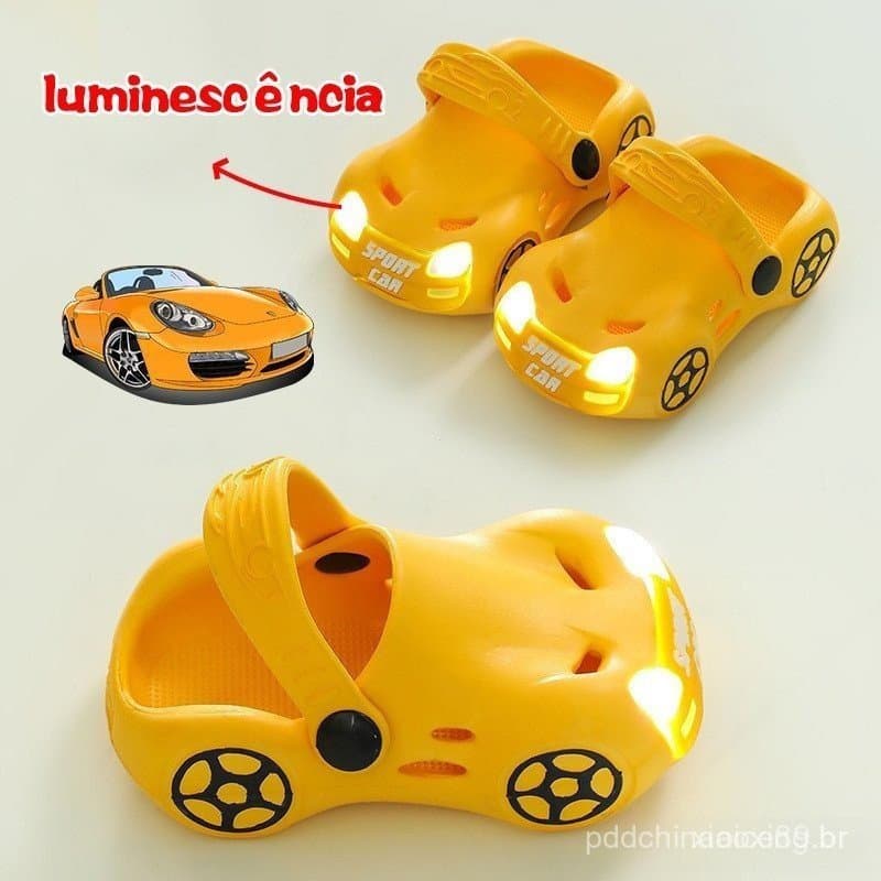 Chinelos Infantis / Sandálias LED para Crianças / Chinelos Luminosos Impermeáveis para Meninos e Meninas W2QB