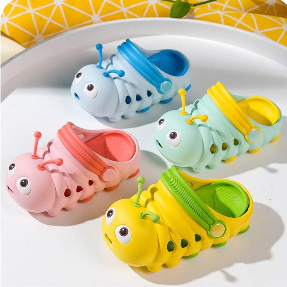 Chinelos JUXI para Crianças, Meninas e Meninos, Sapatos de Jardim em EVA, Leves, Chinelos de Verão com Desenhos Animados