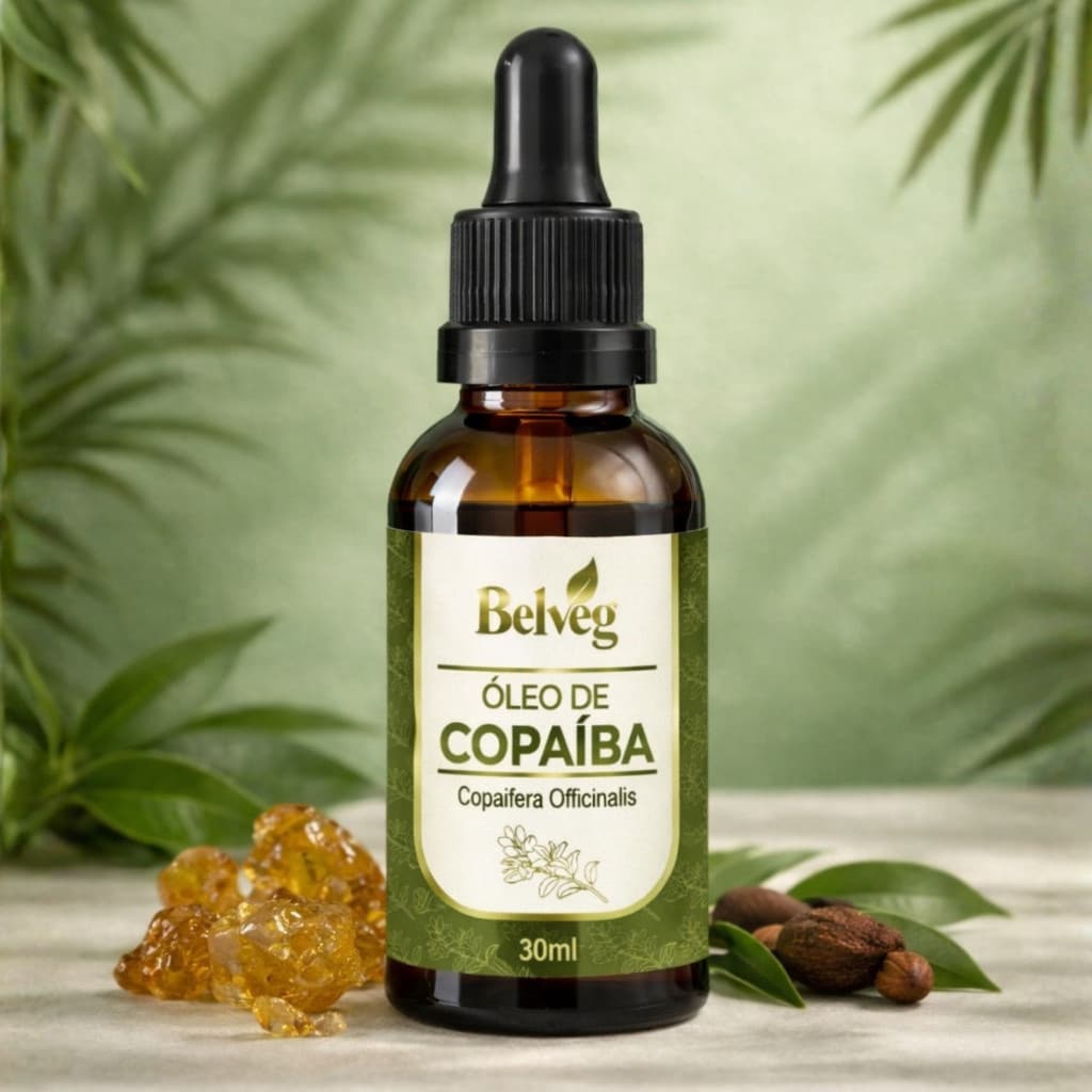 Óleo De Copaíba Vegetal 100% Puro Conta Gotas 20ml