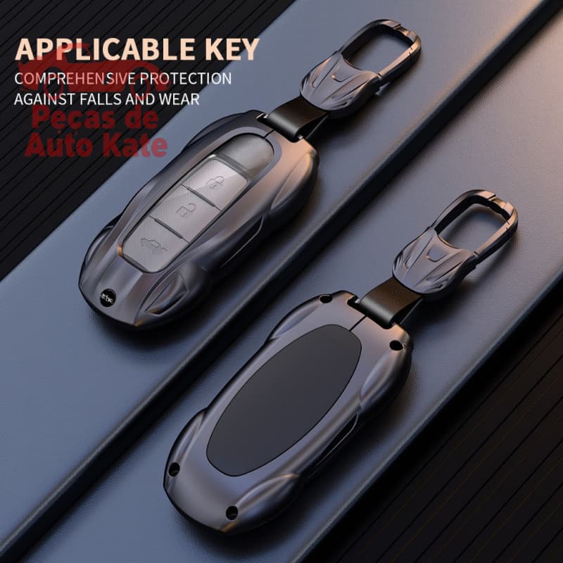 Capa de Metal para Chave de Carro, Compatível com Nissan Qashqai X-Trail T32 T31 Juke J10 J11 Chutes Tiida Pathfinder No