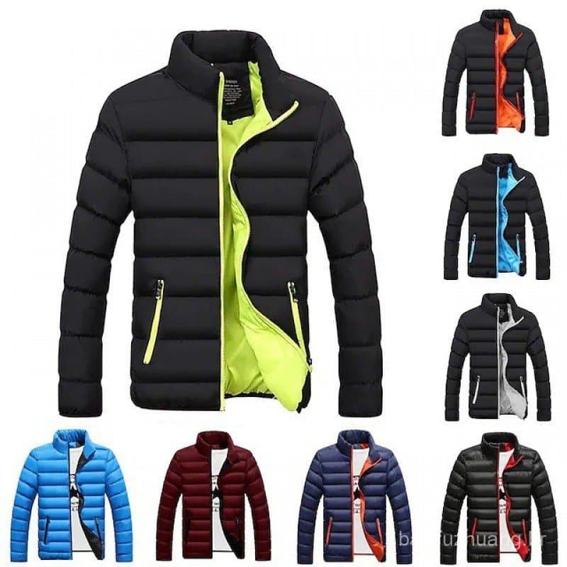 2023 inverno comércio exterior novo estilo comércio exterior jaqueta acolchoada masculina engrossado cor sólida suporte