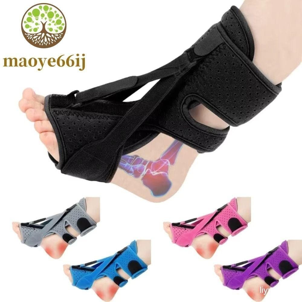 Órtese para os pés MAOYE66, utilizada para tratar a síndrome do pé caído, tala ajustável para fascite plantar com 3 tira