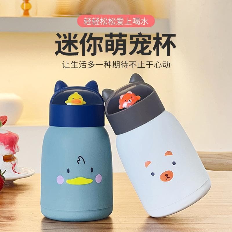 Copo prático portátil para animais de estimação de vidro duplo