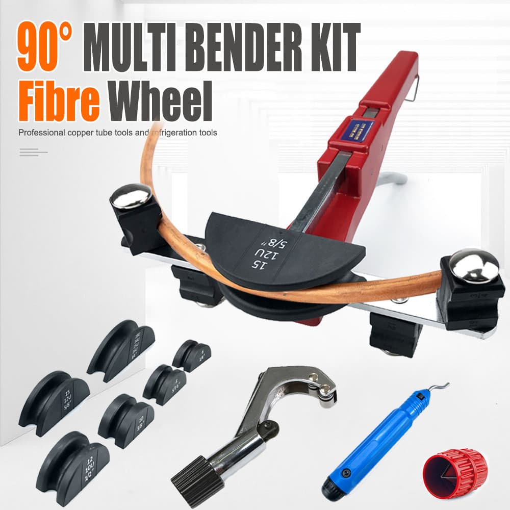 Kit Dobrador de Tubo Manual 6-22mm CT-999, Ferramenta para Tubo de Cobre com Cortador, Ar Condicionado e Refrigeração