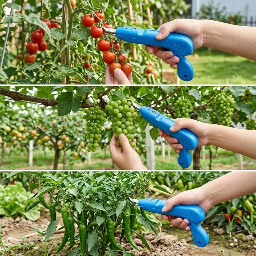 [wxdnfu] Tesoura De Pimenta Ferramenta De Colheita De Frutas Ergonômica Ajustável De Aço Inoxidável Versátil Para Acessó