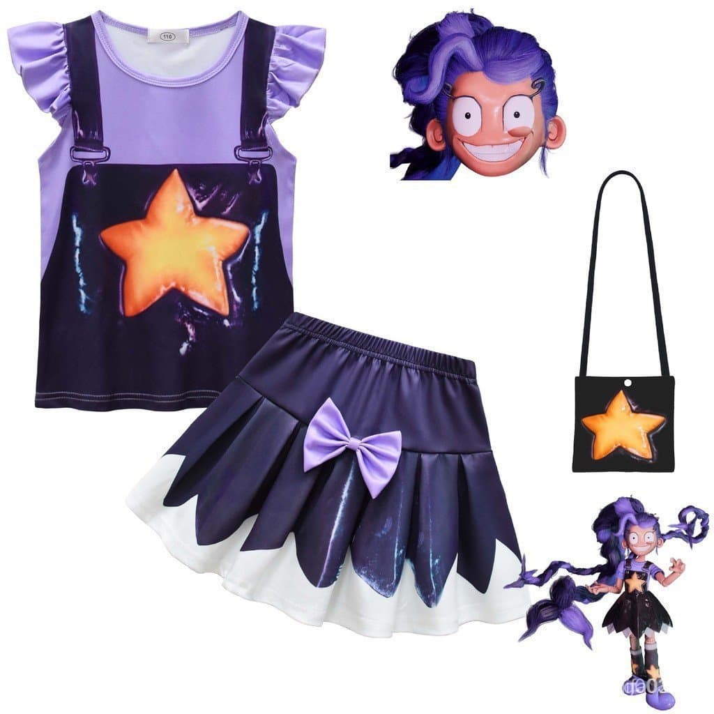 Novo conjunto de vestido infantil para cosplay da Lily's Playtime Bobi Time KYEV HBP1