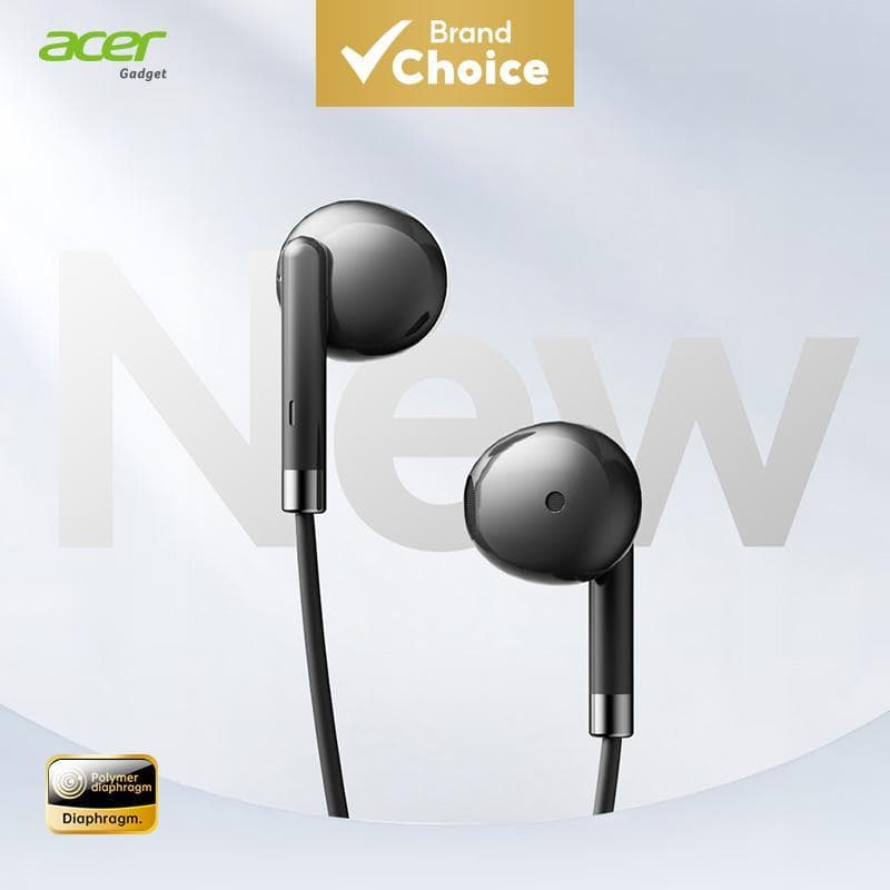 Fones De Ouvido Acer OHR356 USB-C Duráveis Com Fio ABS Invólucro Ampla Faixa De Temperatura Intra-Auriculares Cabo De In
