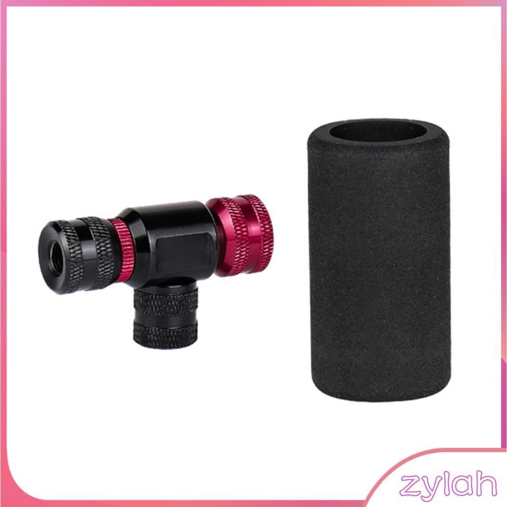 Zylah.br TIKATARER CO2 Bike Tire Inflator Bomba portátil de bicicleta Bico de enchimento rápido com manga isolada e