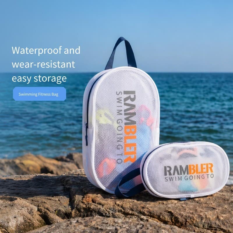 Saco de natação translúcido portátil feminino à prova dwaterproof água natação saco de armazenamento especial portátil d