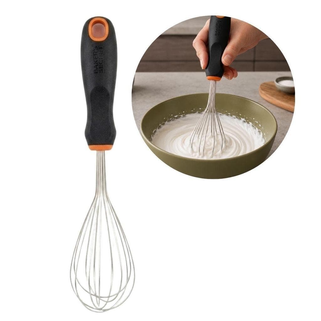 Fouet Batedor de Ovos 27cm em Inox Cozinha Baker's Secret
