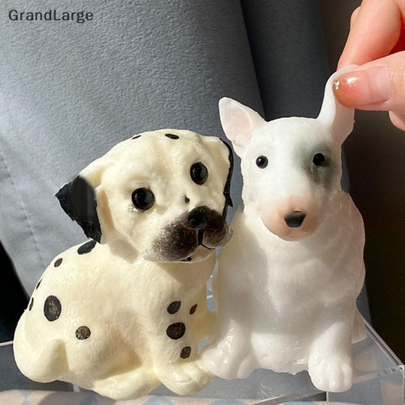[GrandLarge] Simulação Squeeze Toys TPR Dog Model Ornament Estereoscópico Pitada Brinquedos Bonito Stress Aliviar Brinqu