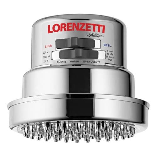 Chuveiro Elétrico Parede Lorenzetti TradiçãoCroma 5500w127v