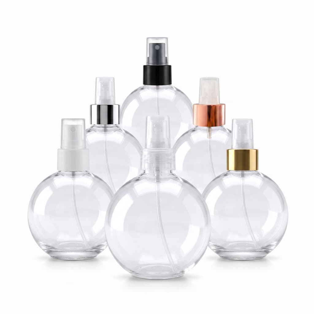 Kit 10 Frascos PET 300ml para Perfume Com Valvula Borrifador Bola Agua Perfumada Agua de Lençol Home Spray Aromatizador