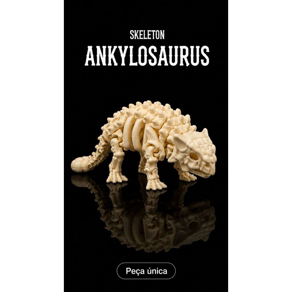 Dinossauro Esqueleto Articulado Decorativo ANKYLOSAURUS