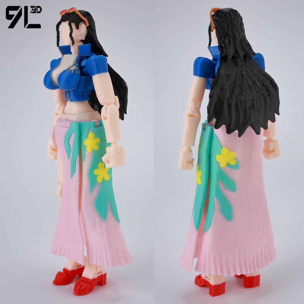 dummy 13 action figure t13 action figure lucky 13 action Robin One Piece Figura 9L Novo Estilo Impressão 3D Multi