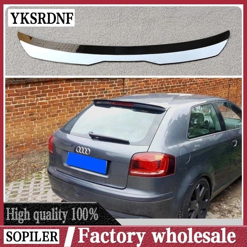 Spoiler Traseiro Do Teto Carro Extensão Lábio Tronco Asa Para Audi A3 8P/8P FL 2003-2012 Hatchback Traseira Tuningauto P