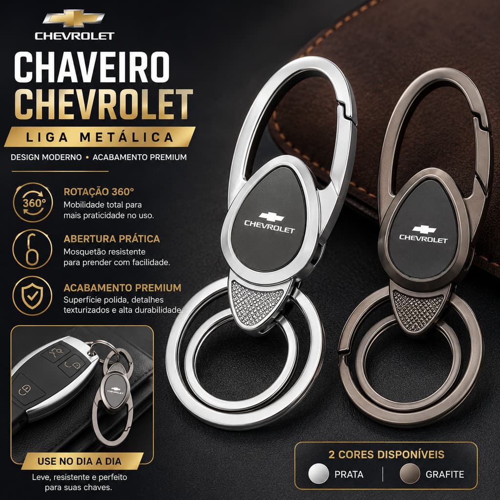 Chaveiro De Carro De Liga De Luxo Para Chevrolet Cruze Aveo Captiva Spark Malibu Trax Equinox Onix Cobalto Camaro Tracke