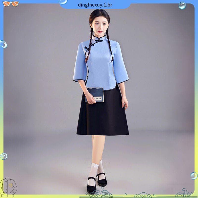 Quinto quarto roupas juvenis roupas de estudante feminino estilo república da china roupas femininas Retro chinês montan