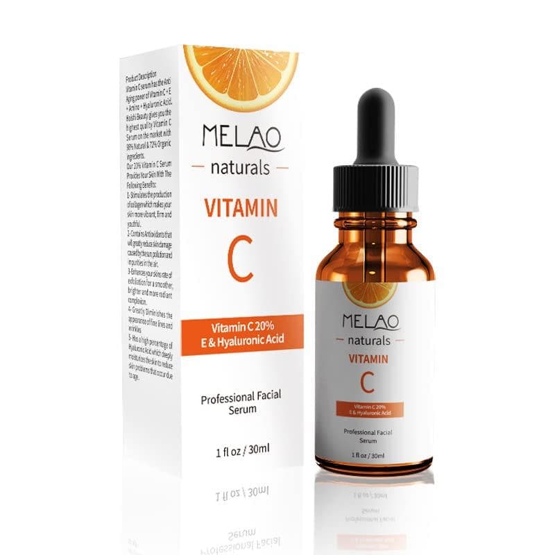 Sérum de Vitamina C, Antienvelhecimento, Sérum Super C 20% com Ácido Hialurônico, Vitamina E, Sérum de Colágeno para Man