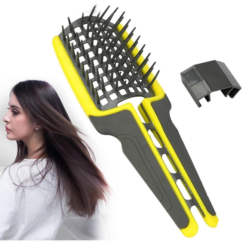 Escova dobrável, escova de cabelo flexível, escova desembaraçadora flexível, adequada para cabelos lisos, longos, grosso