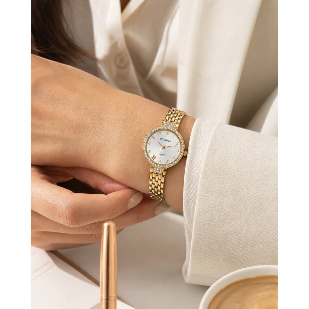 Relógio Feminino Fashion com Detalhes Decorativos