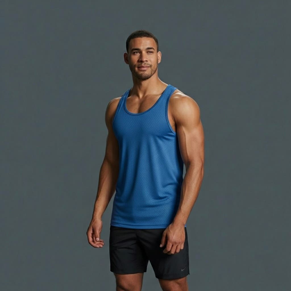 Regata Dry Fit Furadinha Academia Treino Masculina - 1 PEÇA
