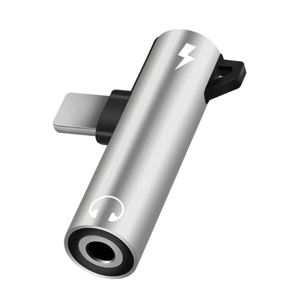Adaptador Para Smartphone Celular Lightning Para Lightning E P2 Le-5588 - FG Cinza