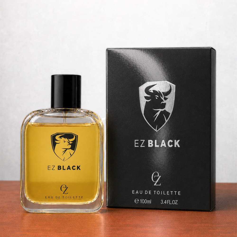 Perfume Masculino Ez Black 100ml Eau De Toilette Amadeirado