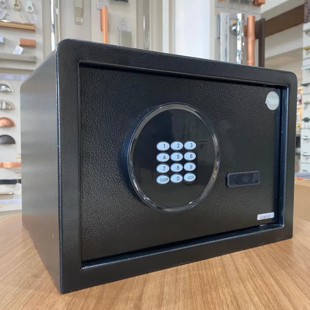 Cofre Digital Yale Motion Home 25x35x30 Aço Reforçado com Senha Eletrônica e Chave de Emergência