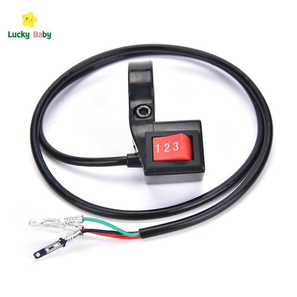 [Luckybaby-t] 22mm Interruptor De Módulo De 3 Velocidades Scooter Bicicleta Elétrica E-bike Mudança De Velocidade Novo B