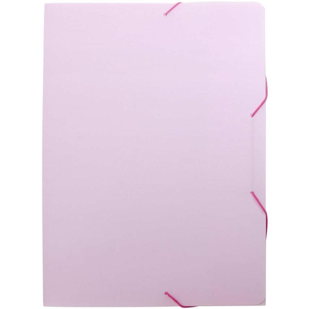 Pasta ABA Elastica Plastica Oficio Serena Rosa Pastel