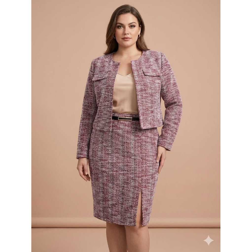 CONJUNTO FEMENINO  PLUS SIZE  – ELEGÂNCIA E SOFISTICAÇÃO ✨  Realce sua beleza com este lindo conjunto plus size