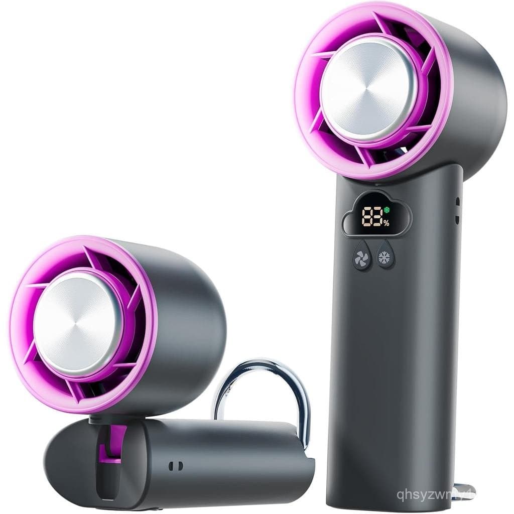 DooGooCoo [Atualização 2026] Ventilador Portátil de Mão com Função de Resfriamento, [Ventilador de Mão Turbo Mais Frio]