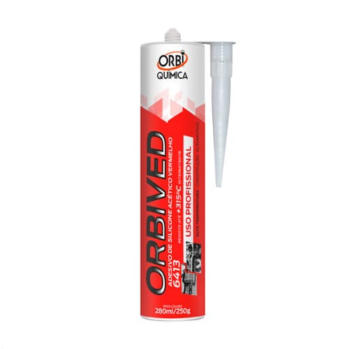 Silicone Vermelho Acetico Alta Temperatura 250G Orbi