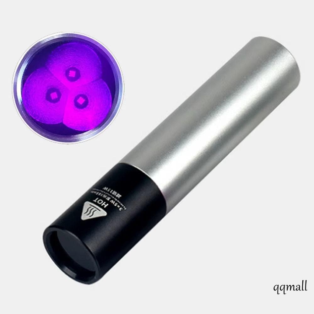 Lanterna LED UV MELVIX , Ultravioleta Com Corpo Em Liga De Alumínio De 15 Watts , Bateria Recarregável