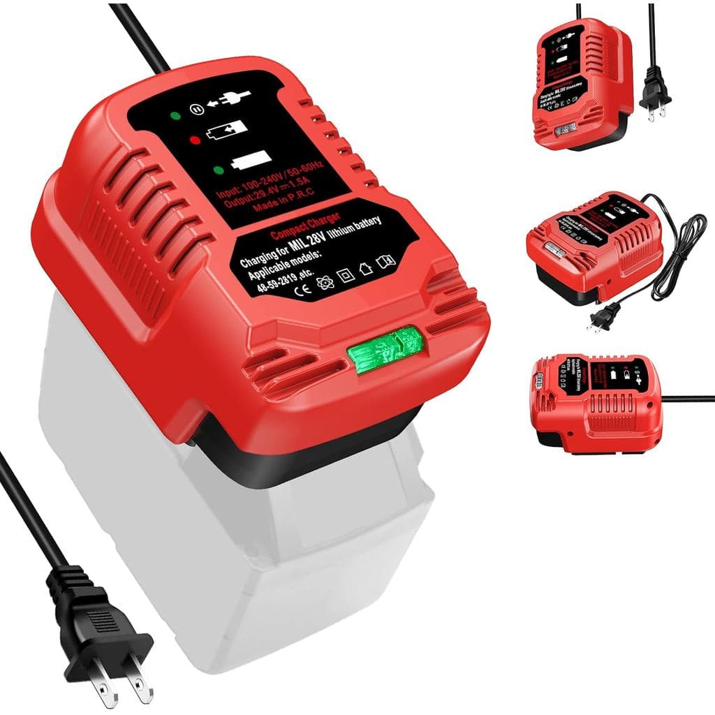 Substituto para Carregador de Bateria Milwaukee M28, Compatível com Carregador de Bateria Milwaukee 28V 0726-22, 0780-20