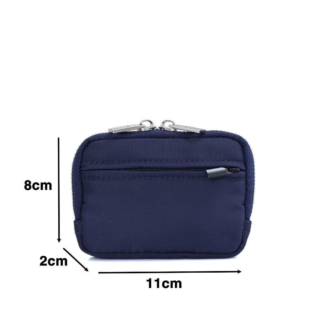Saco De Armazenamento , Bolsa De Moedas De Lona Porta-Cartões , Mochila Com Zíper De Cor Sólida Suspensa Para Estudantes