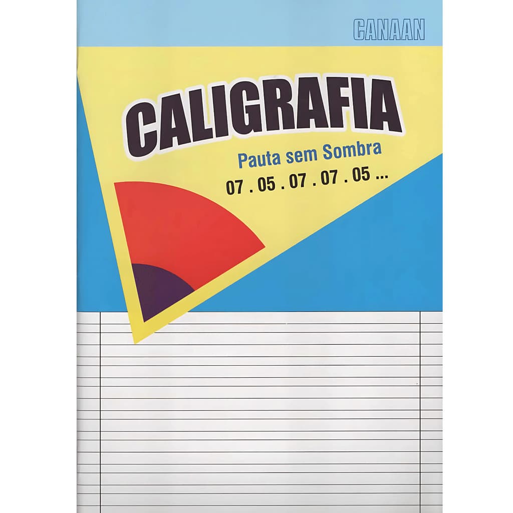 Caderno De Caligrafia Pauta S/ Sombra - Brochura Capa Flexível - 60 Folhas - Ágape UNICA