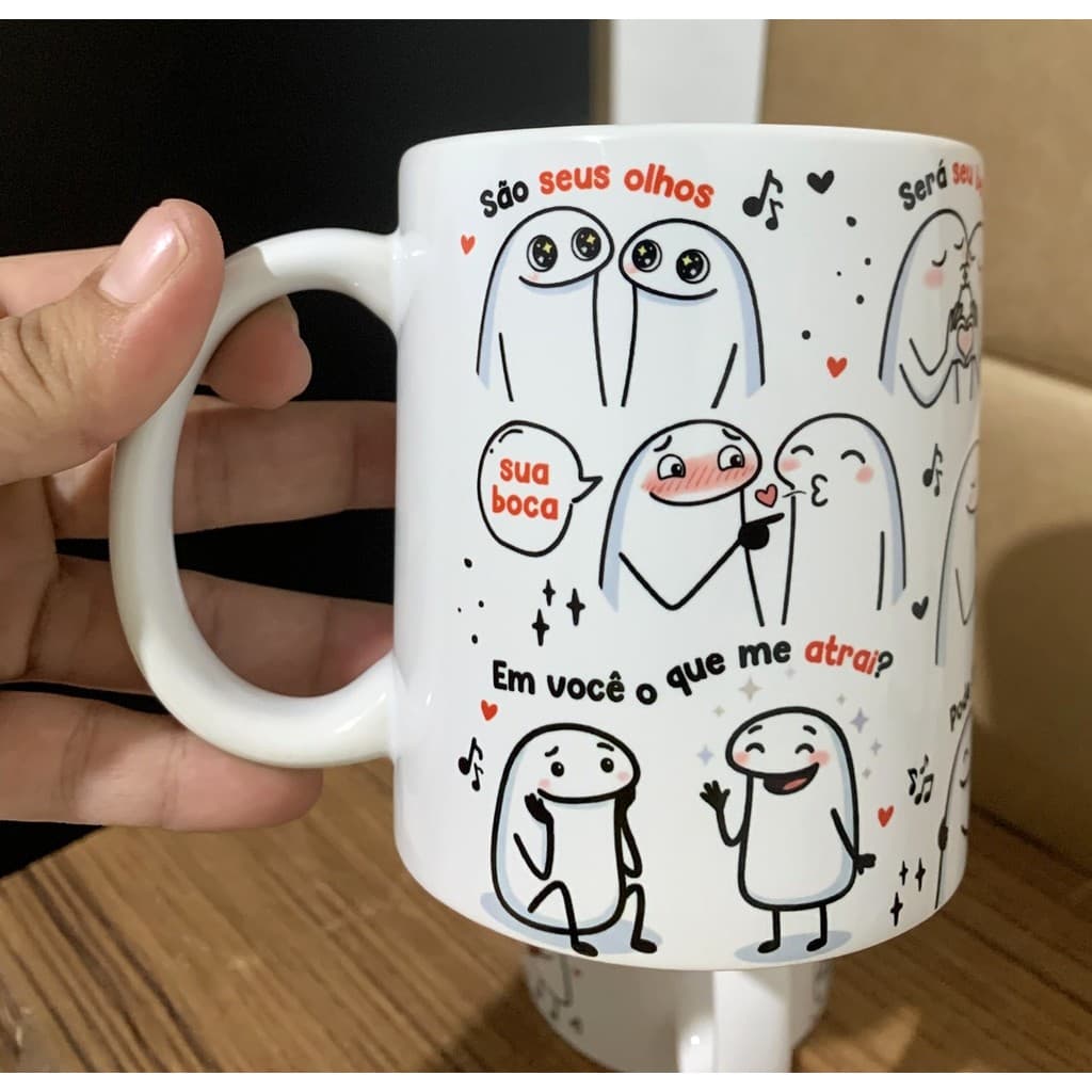 Kit 2 Canecas personalizadas - Dez corações