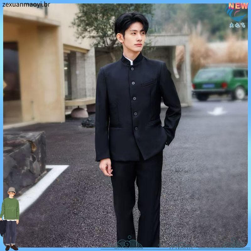 República da China Roupa do Ensino Médio Roupa Masculina Temporada de Formatura Masculino Juventude Slim-fit Retro Estud