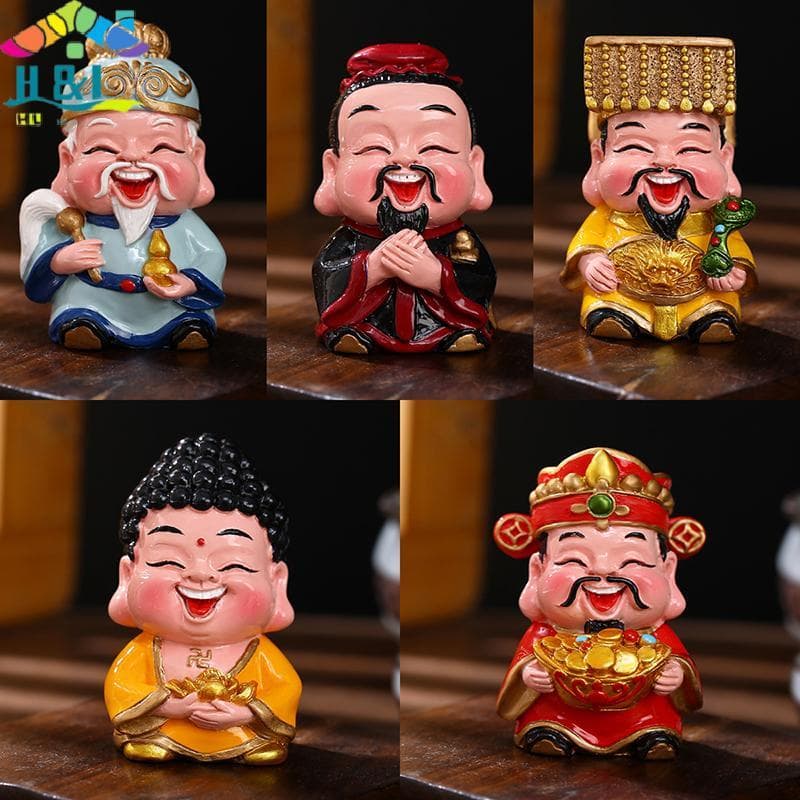 " H & L Resina Da Riqueza Mascote Ornamentos Casa/Quarto/Carro Decoração Feng Shui Fortune Estátua Acessórios De Escritó